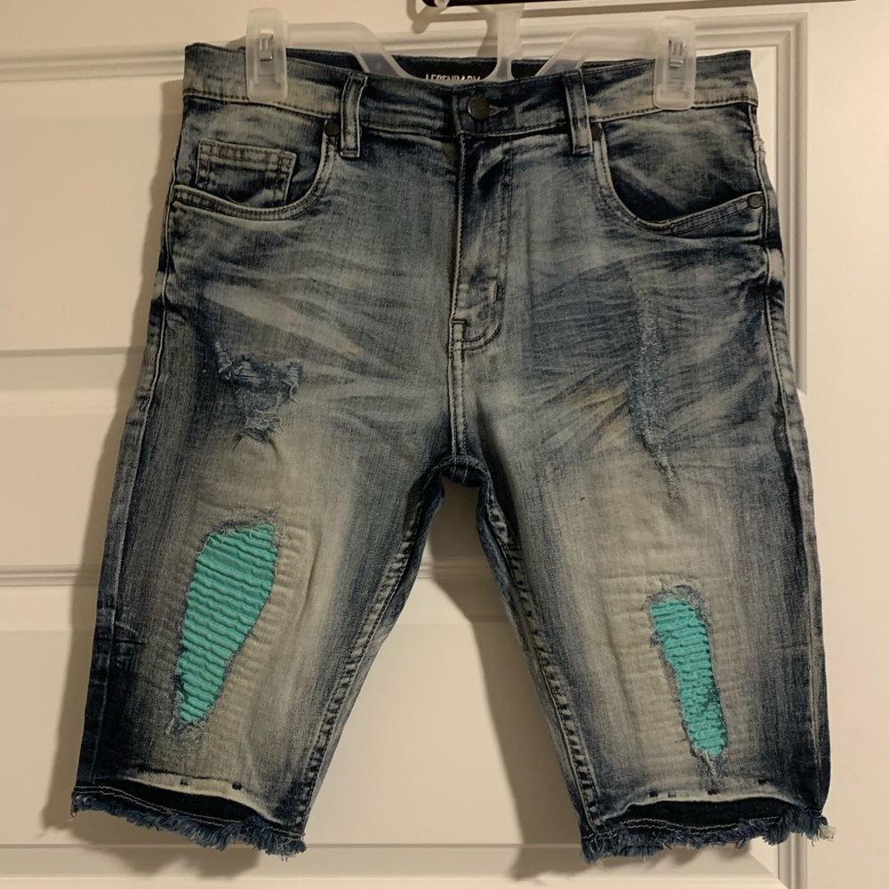 Men’s Legendary Status Knee Length Denim Shorts